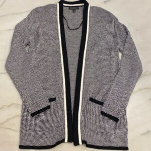 Banana Republic Sweater Cardigan Size Smalll Black White